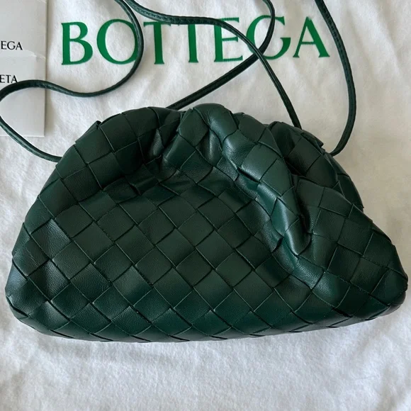 Bottega Veneta Dark Green Intrecciato Mini Pouch - Picture 8 of 11
